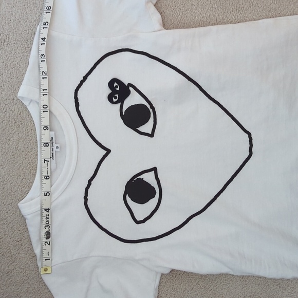 Comme des Garçons Play t-shirt heart logo white small - Picture 6 of 6